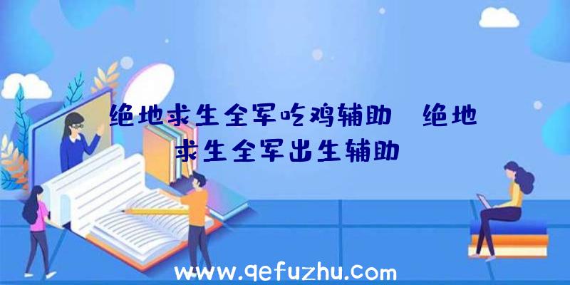 「绝地求生全军吃鸡辅助」|绝地求生全军出生辅助